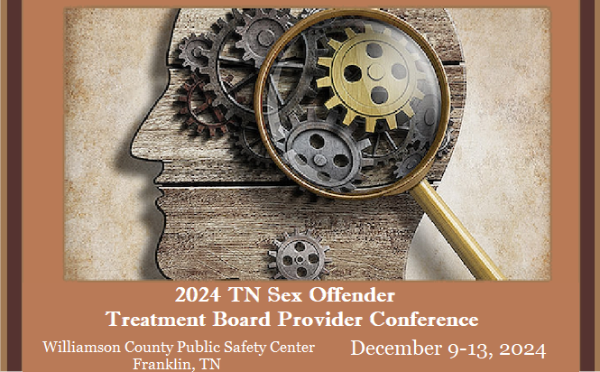 2024 Tennessee Sex Offender Treatment Board Annual Provider Conference Banner